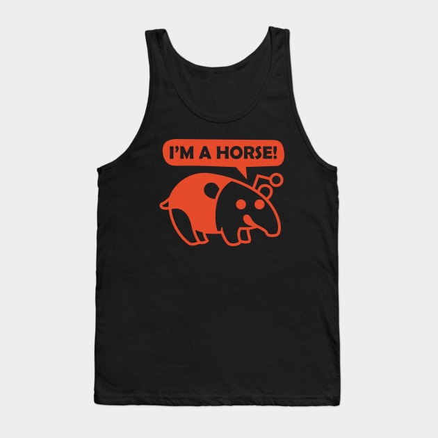 Tapir Horse Tank Top by Crowsmack